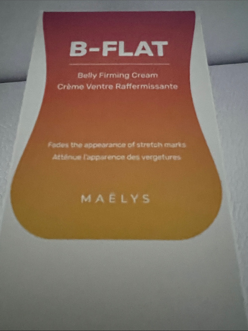 Maelys B-FLAT Belly Firming Cream